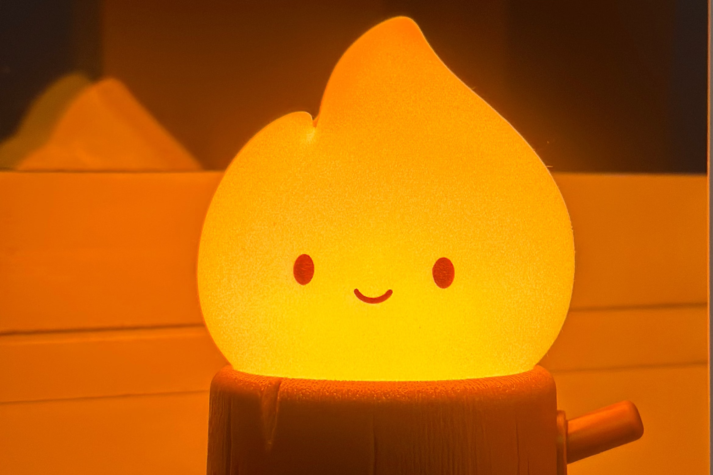 DreamVia™ Flameless Candle Night Light with White Noise