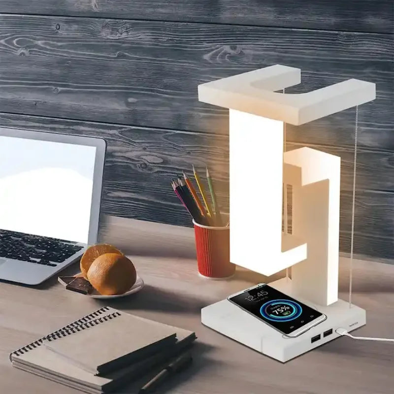 DreamVia™ Levora Floating LED Lamp with Wireless Charger