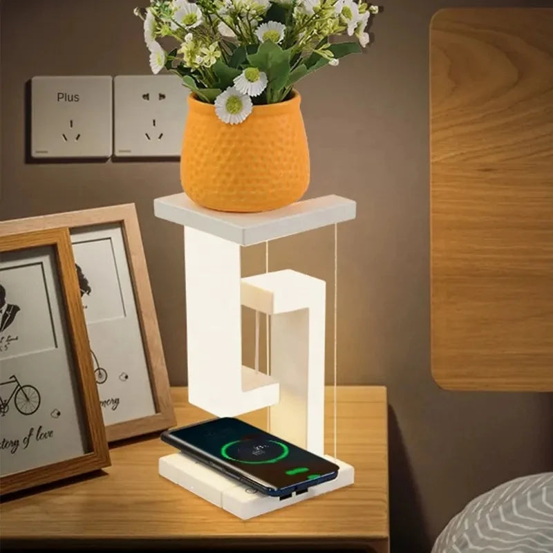 DreamVia™ Levora Floating LED Lamp with Wireless Charger