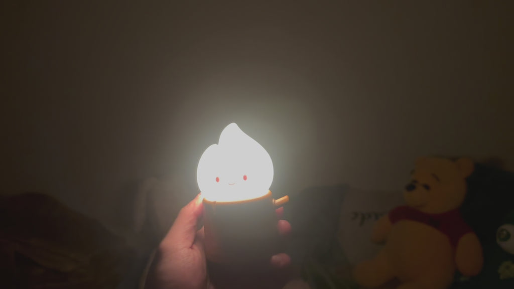 DreamVia™ Flameless Candle Night Light with White Noise